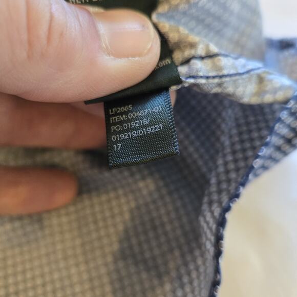 Rodd Gunn Sport Fit Italian Woven Long Sleeve Button Up Shirt Mens Medium Blue - Picture 12 of 12